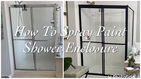 how to paint metal shower enclosure|painting aluminum shower doors.